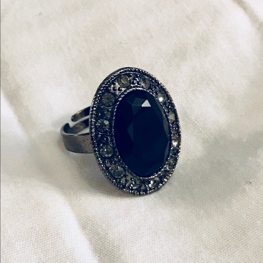 Black Statement Ring - image 1